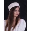 Соломенная шляпка ПилБокс №202 белый--2