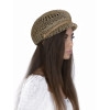 Соломенная кепка 433 с ажурным плетением--3