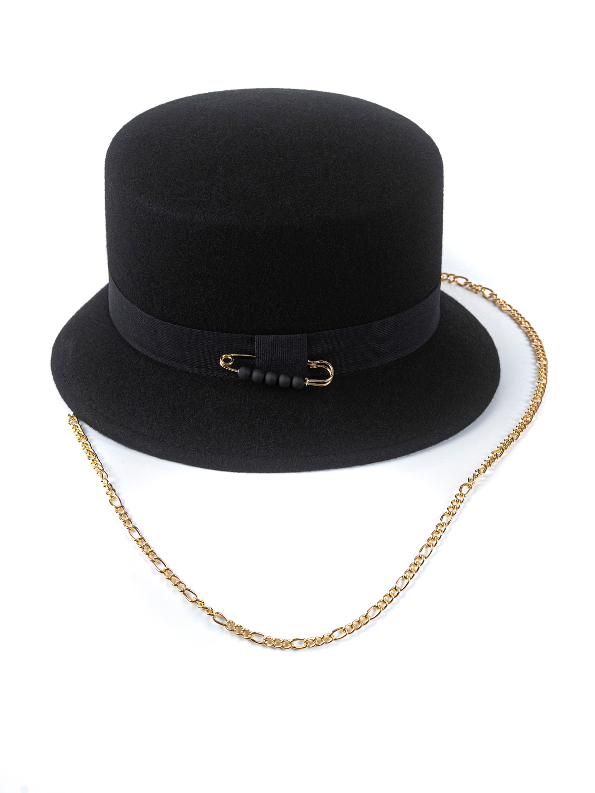 Фетровая панама № 70 чёрная