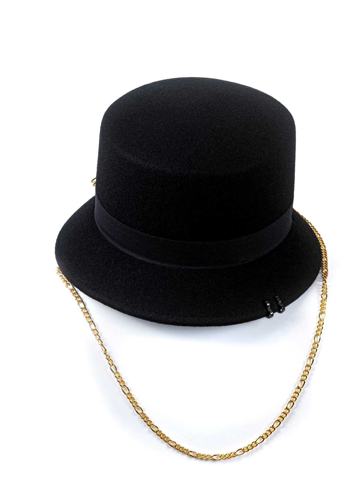 Фетровая панама № 70 чёрная--3