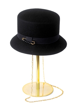 Фетровая панама № 70 чёрная--4