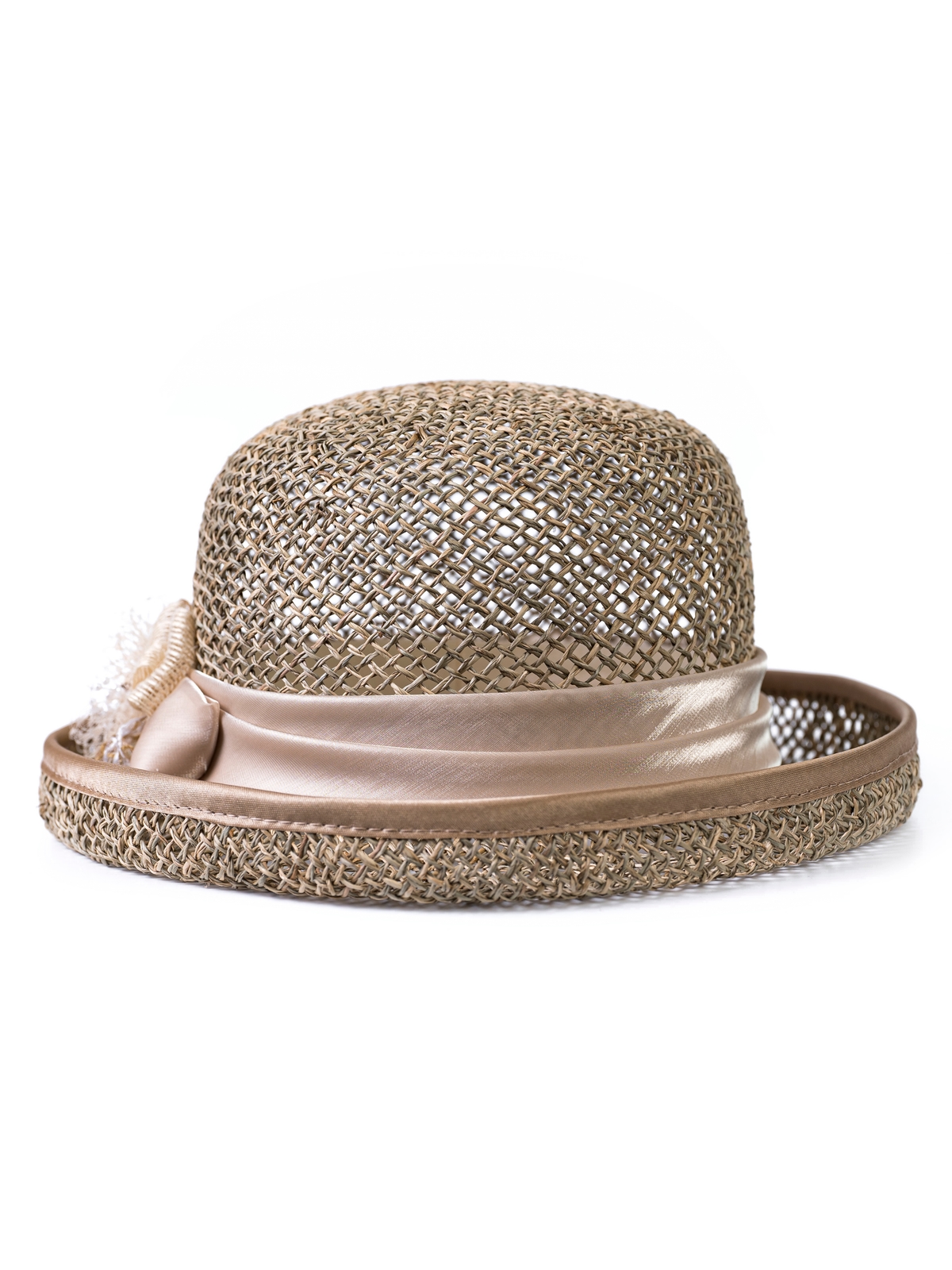 Соломенная шляпка № 14 с плотным плетением--0