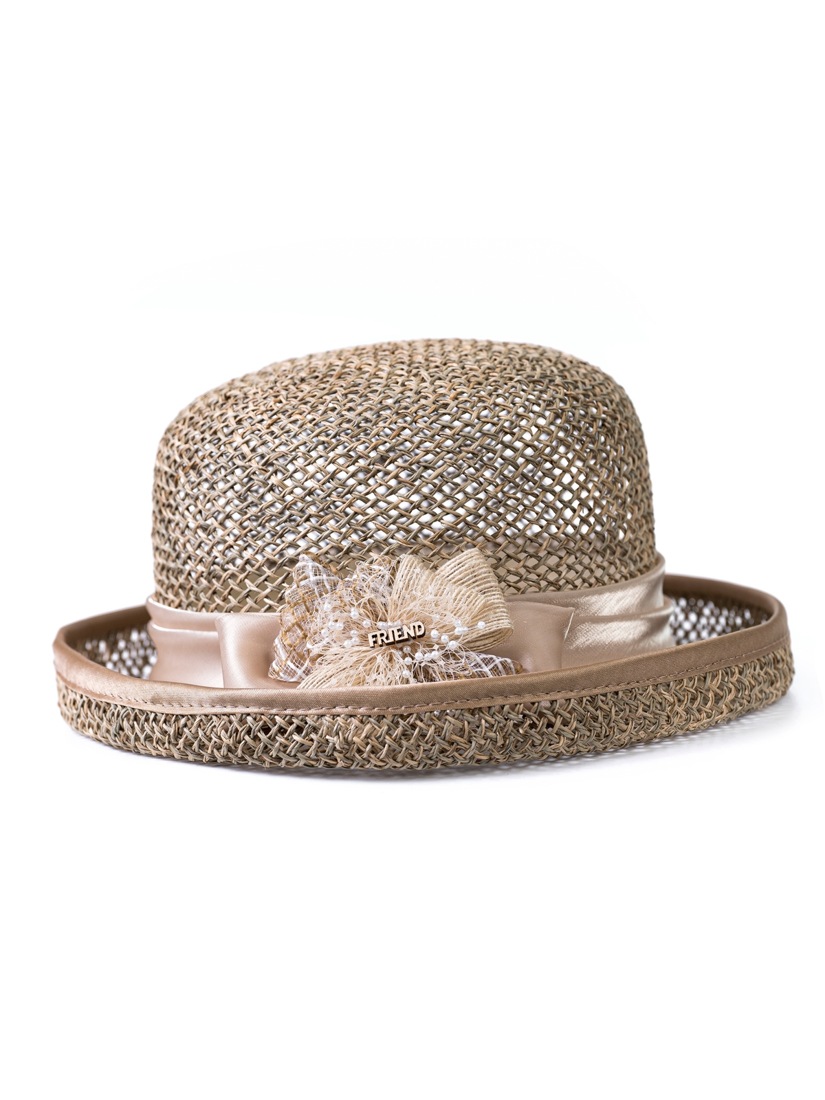 Соломенная шляпка № 14 с плотным плетением