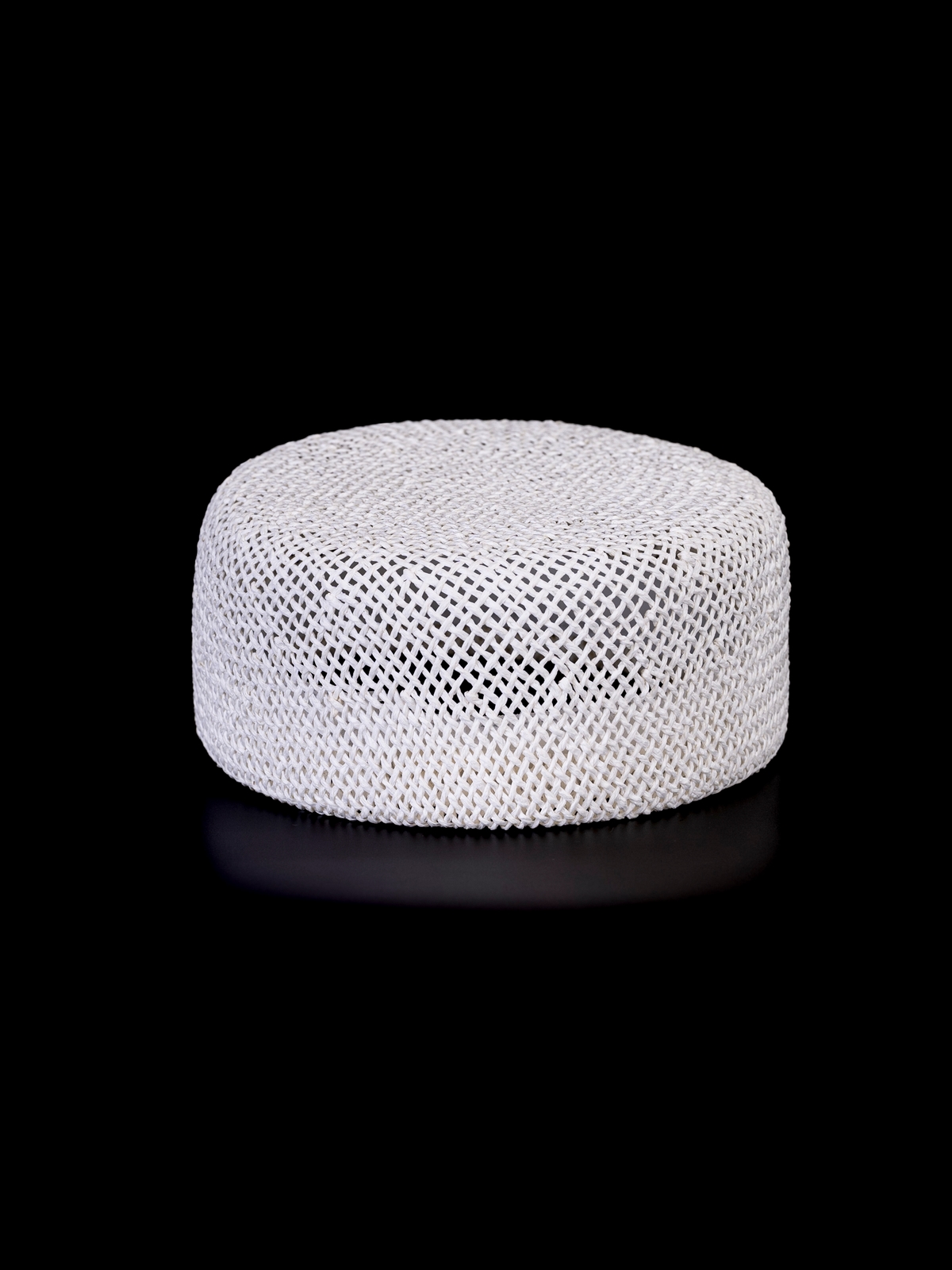 Соломенная шляпка ПилБокс №202 белый--6