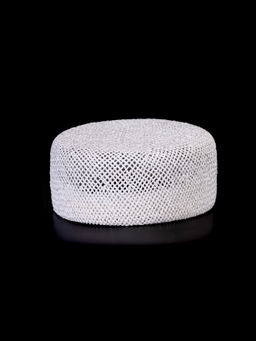 Соломенная шляпка ПилБокс №202 белый