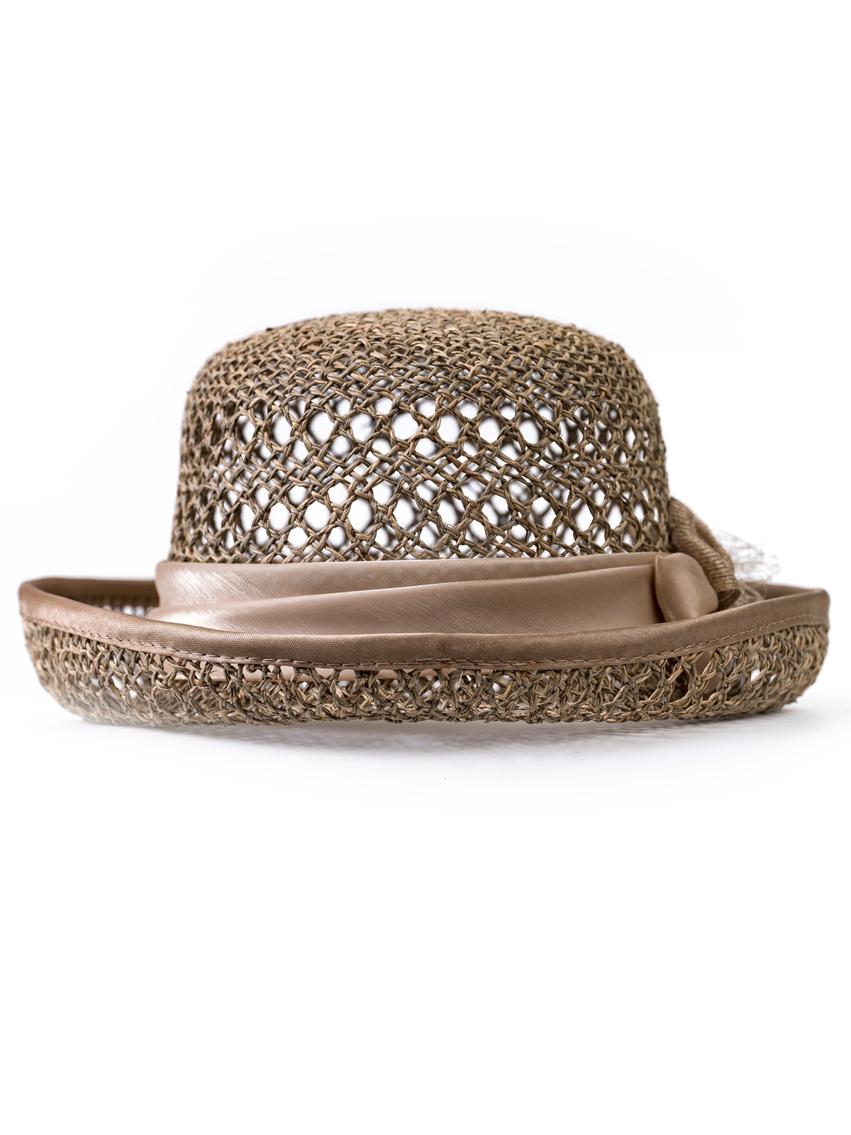 Соломенная шляпка 61 с ажуром по тулии и полю--2