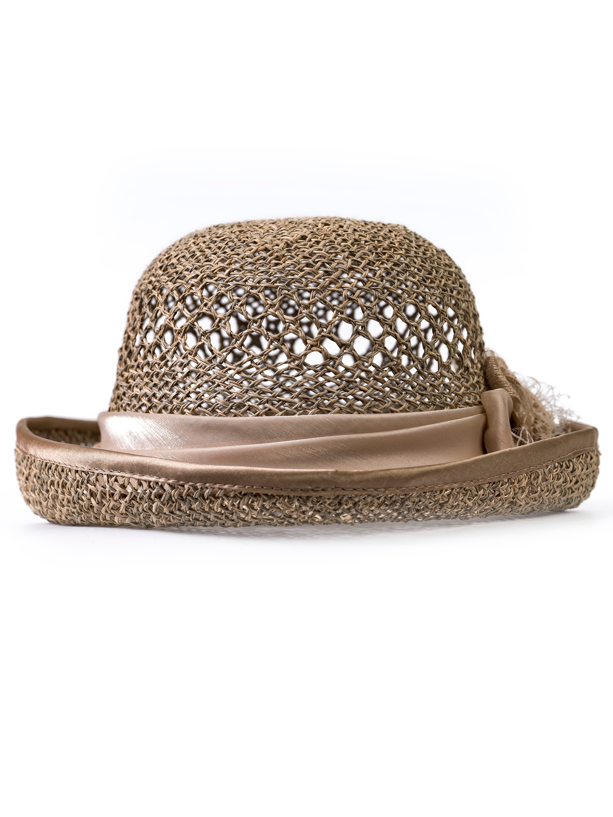 Соломенная шляпка 61 с ажуром по тулии --2