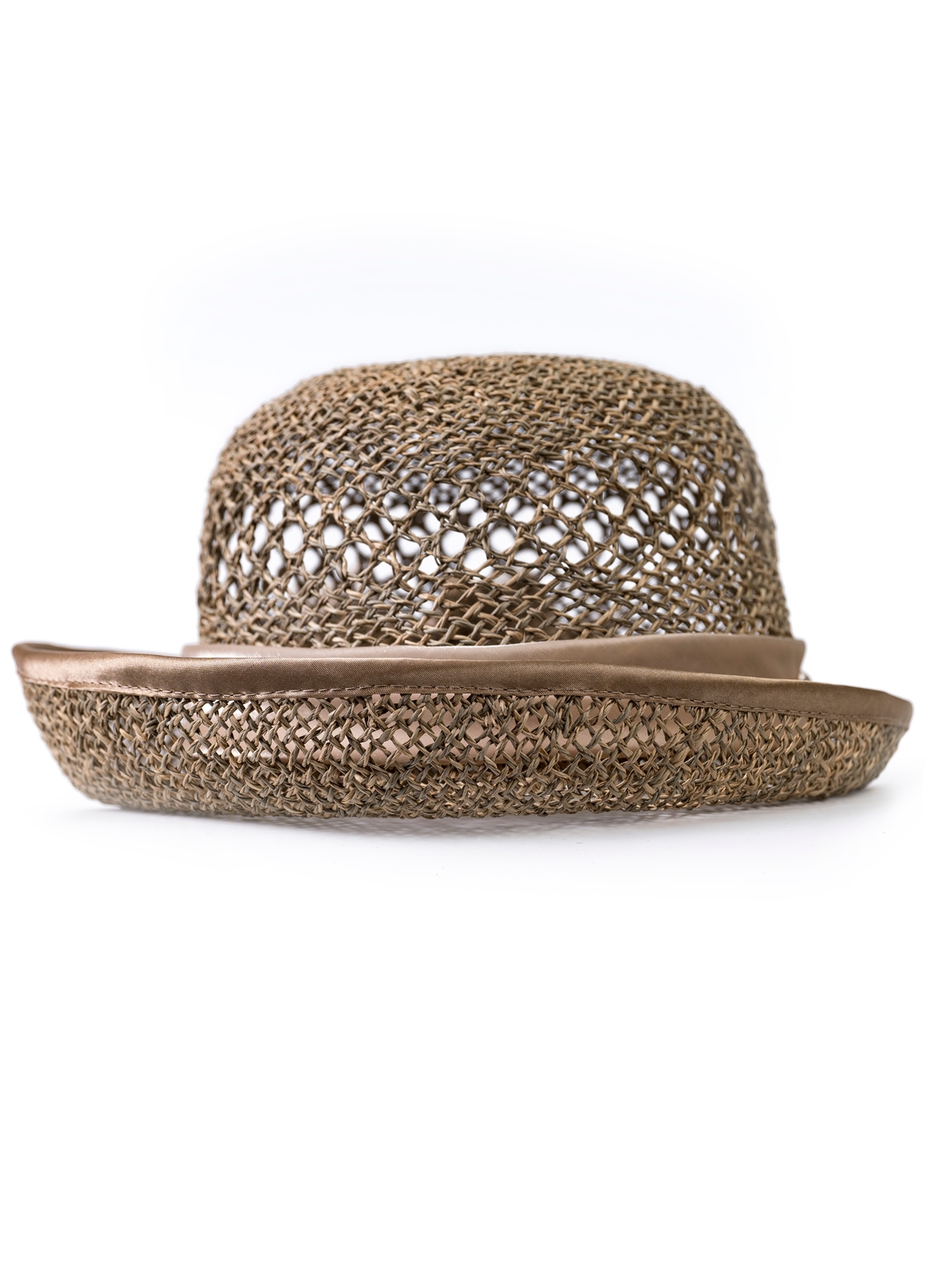 Соломенная шляпка 61 с ажуром по тулии --3